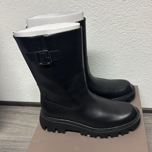 Franco Sarto Brina Mid Calf Lug Bottom Boot - Picture 7 of 9